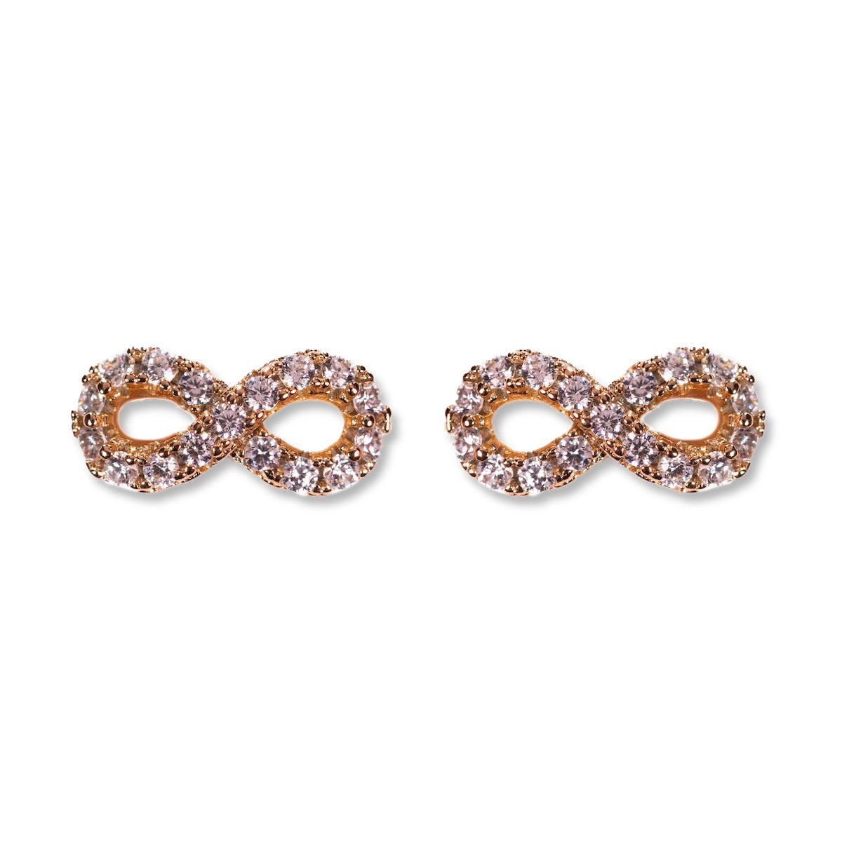 White crystal hoop earrings