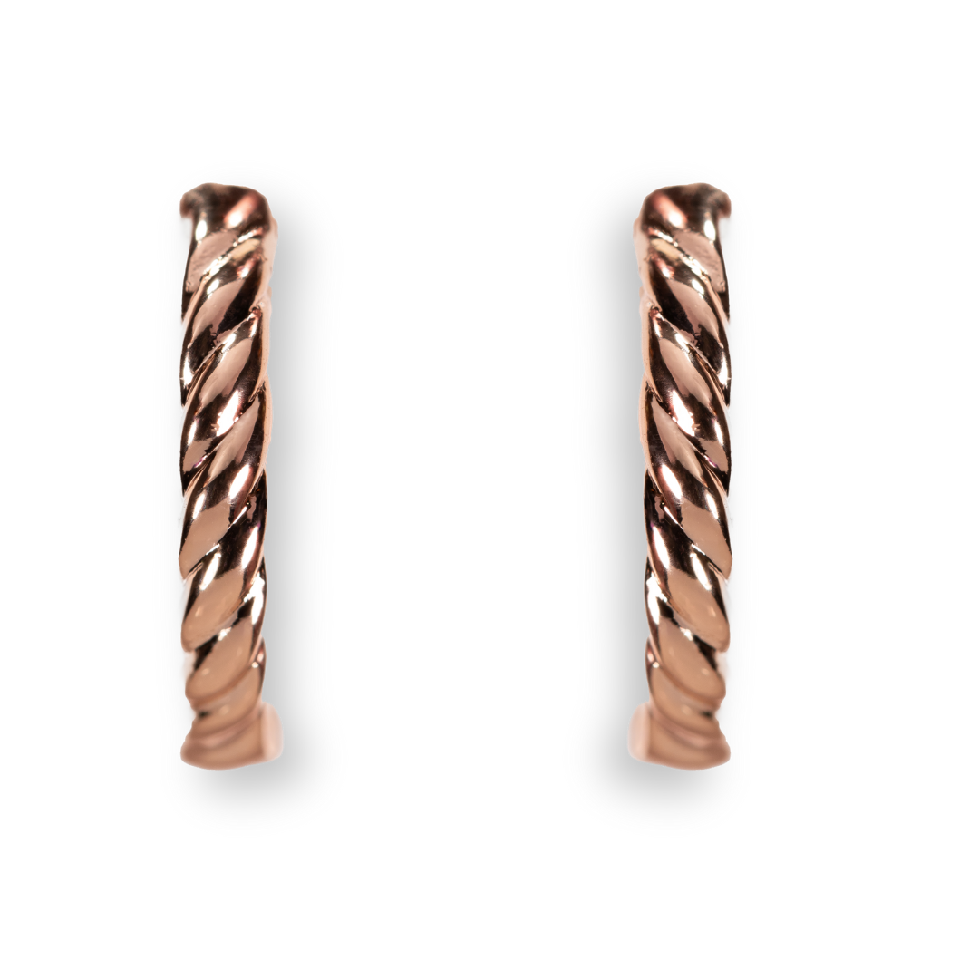 Elegant crystal hoop earrings