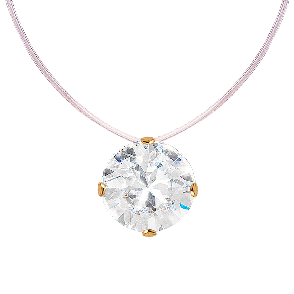 Crystal letter necklace