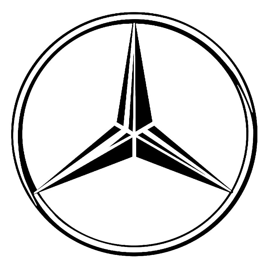 Vīriešu atslēgu piekariņš ar mašīnas Mercedes logo