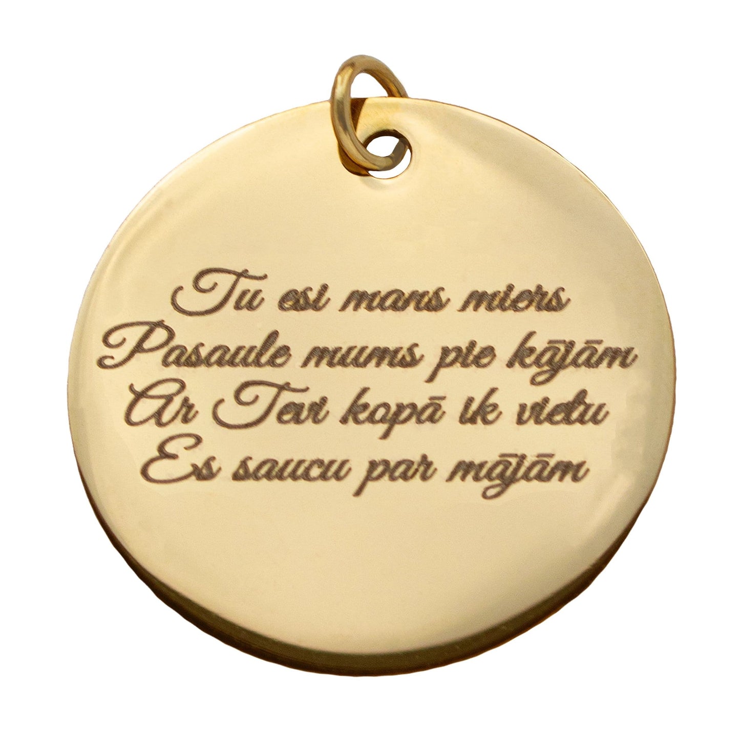 Medaljons ar personalizētu gravējumu