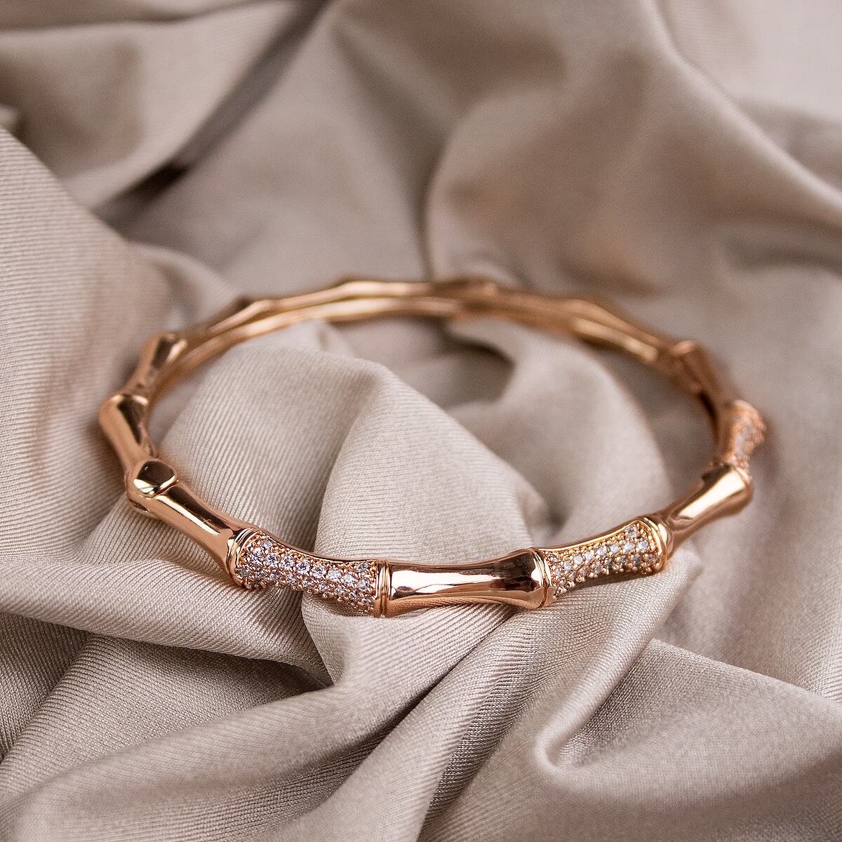 Rose gold crystal bracelets