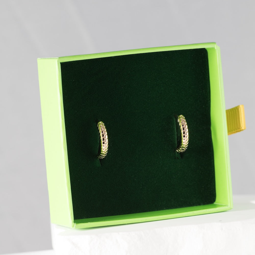 Auskari ar antialerģisku rozā zelta pārklājumu ESME.