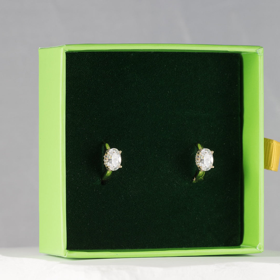 Auskari ar antialerģisku rozā zelta pārklājumu DANIELA