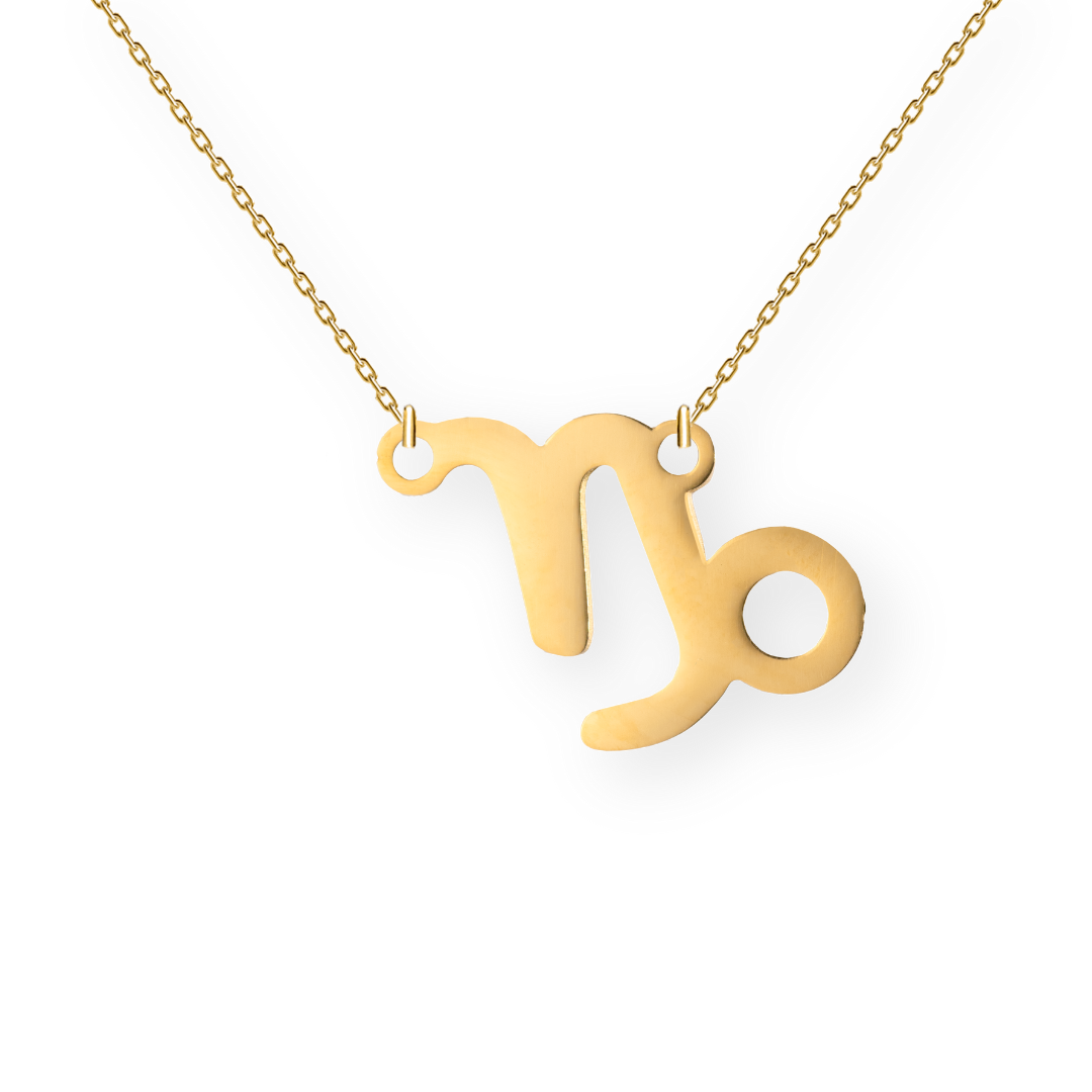 Eleganta zelta kaklarota ar zodiaka jeb horoskopa zīmi mezāzis