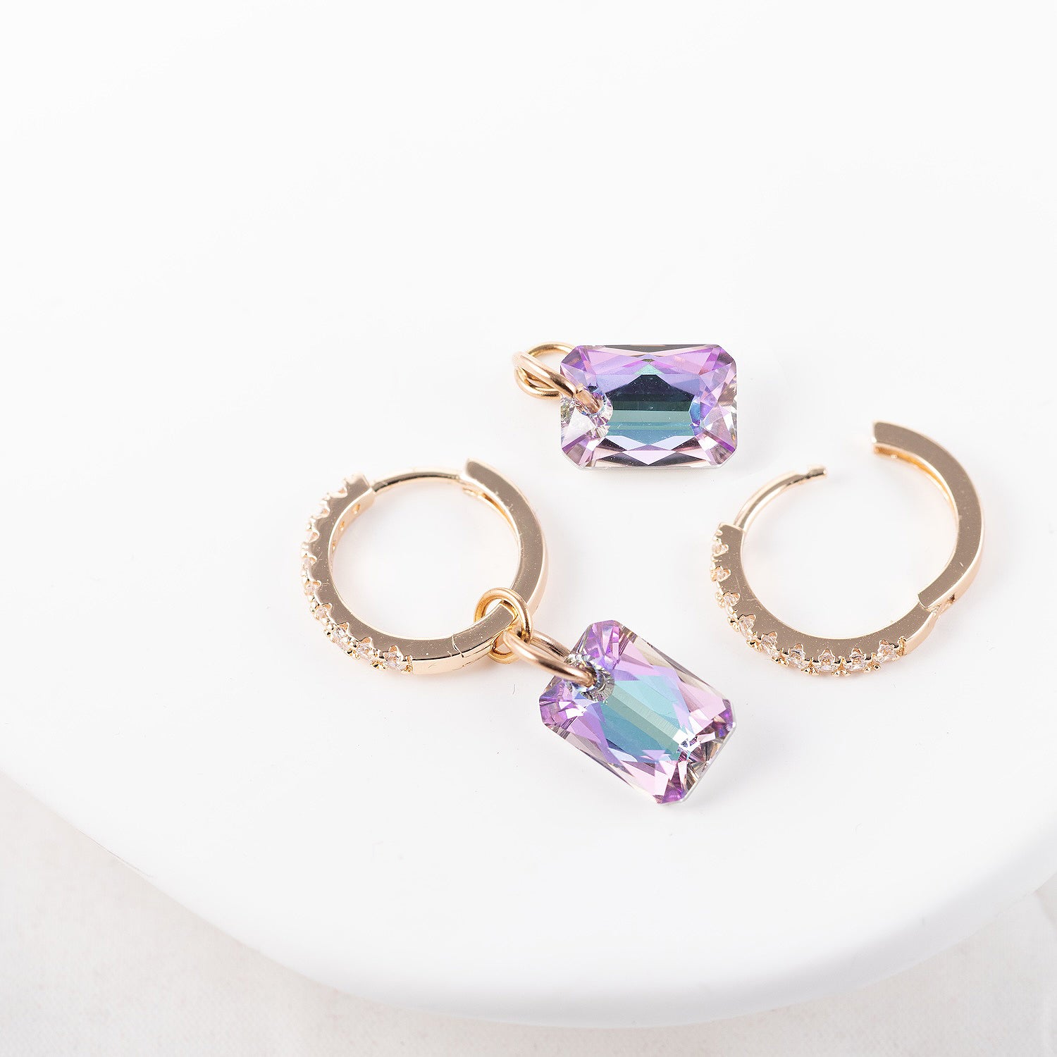 Antialerģiski auskari transformeri divi vienā