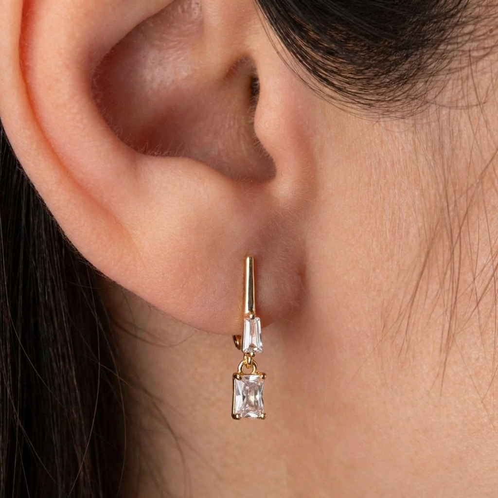 Antialerģiski auskari ar angļu aizdari 'VITA'