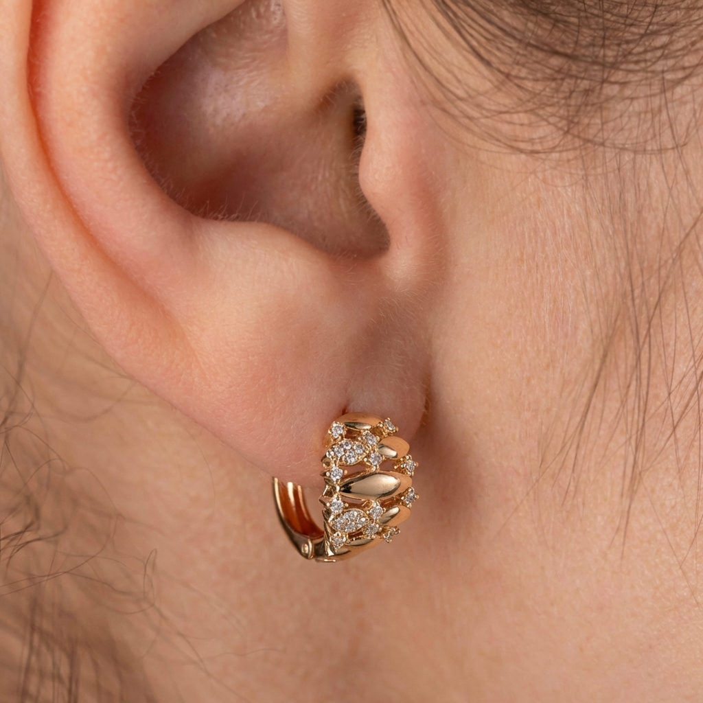 Eleganti auskari ar kristāliem 'JOLANTA'