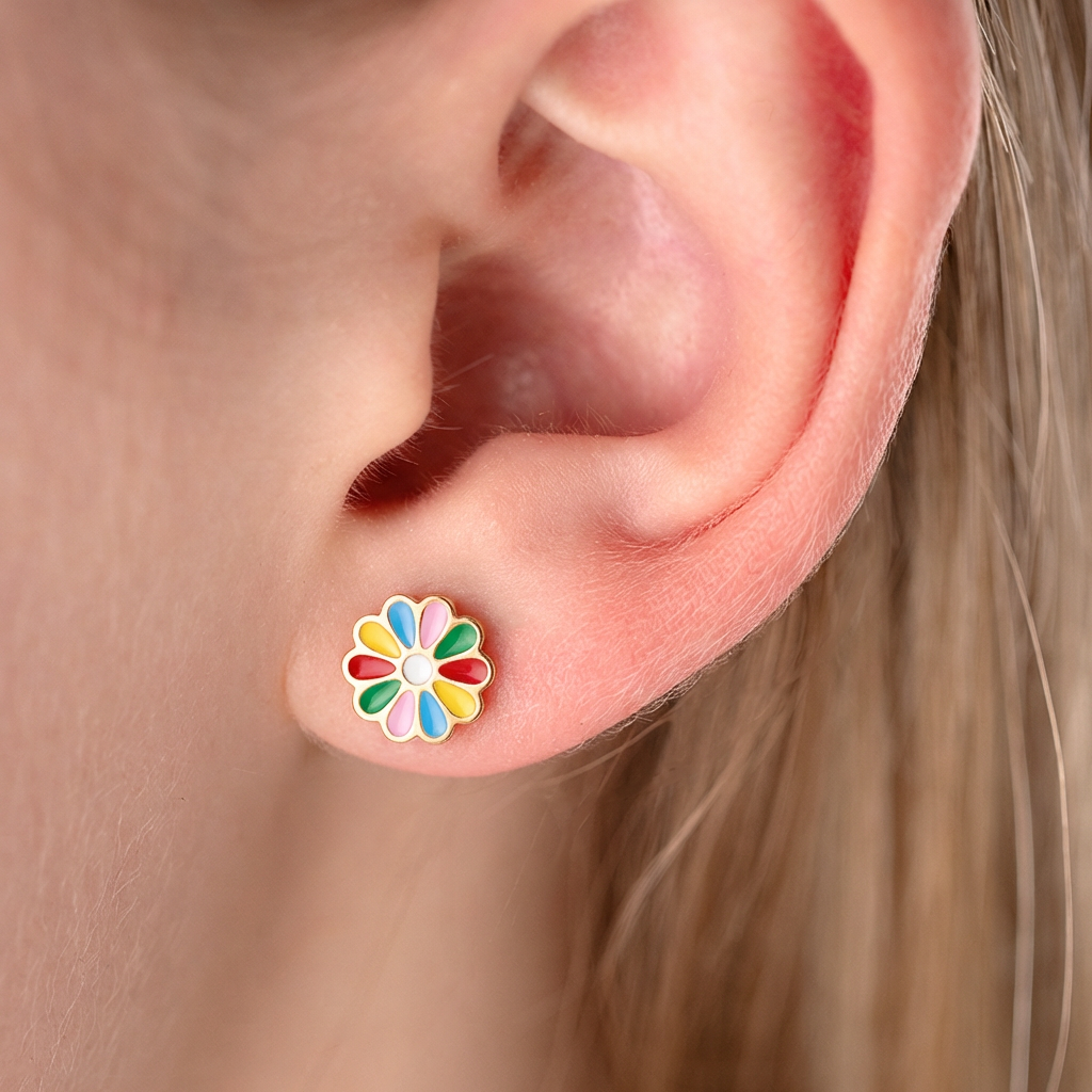 Antialerģiski bērnu nagliņauskari 'RAJA' zelta