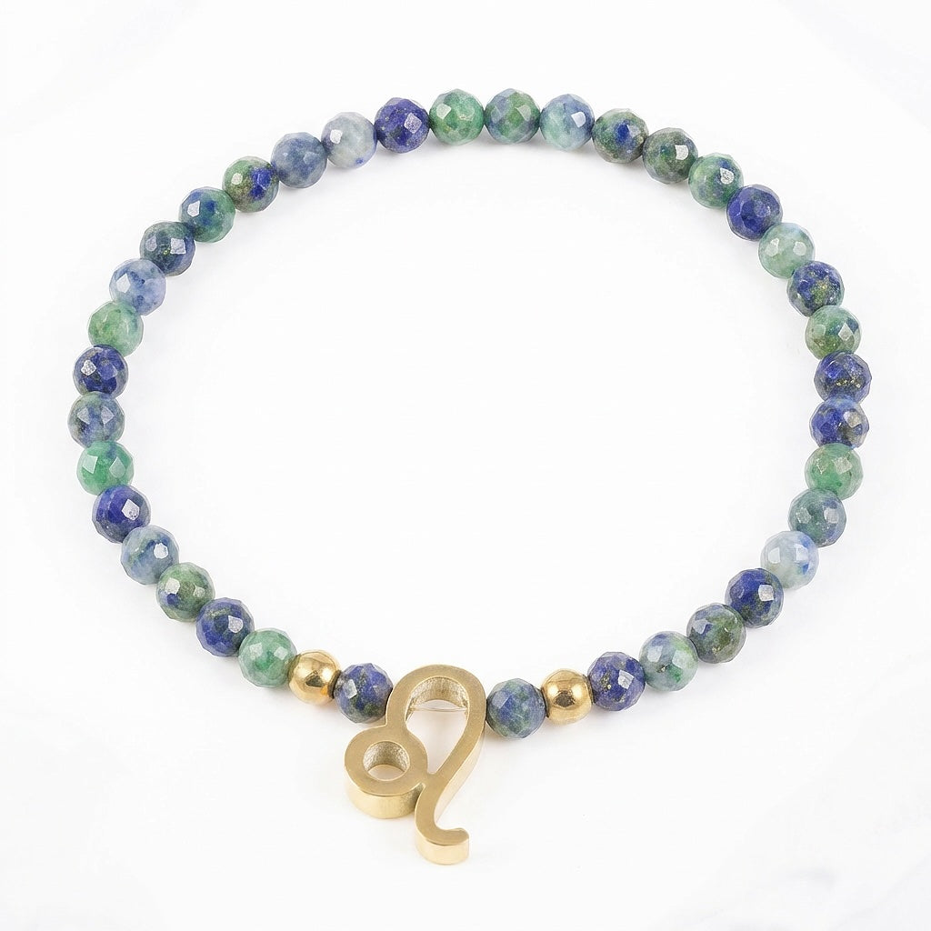 Sodalīta akmens rokassprādze ar horoskopu