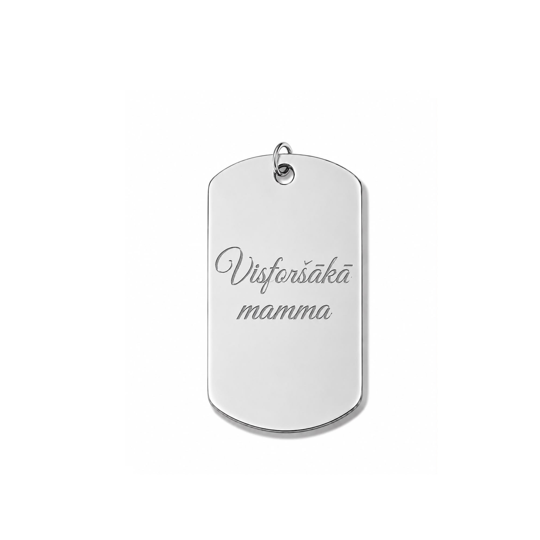 Taisnstūra medaljons ar personalizētu gravējumu