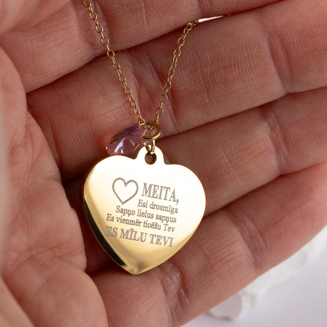 Personalizēta kaklarota ar gravējumu