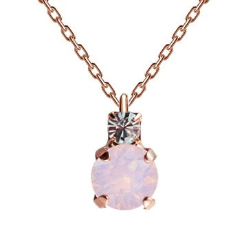 Rosegold Swarovski kaklarota ar rozā opāla kristālu