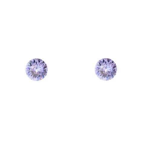 Mini stud earrings, 5mm crystal