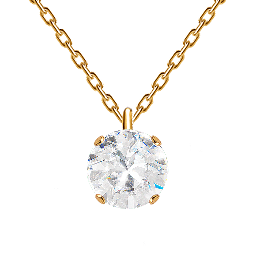 Classic round necklace, 8mm crystal